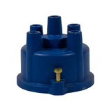 Rear elevation showing a single brass clip at base flange, confirming three-clip retention system total. No part number stampings visible on exterior body.
