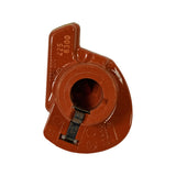 Top-down view of rotor; moulded numbers '225' and '6300' visible on arm surface, consistent with the Bosch internal part suffix (225) and rated service speed (6300 RPM); keyed shaft bore prominent.