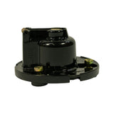 Three-quarter rear-left view showing opposite side of rotor body; graduated lines moulded into the side of the rotor arm housing, one mounting bolt visible, locating tab projecting from underside of base plate.