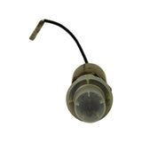 End-on view of sensor showing the protective cap with PE-LD recycling marking moulded into the plastic