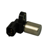 Opposite three-quarter angle showing the full sensor body, mounting tab and pin connector together with the cylindrical sensing head