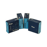 Four Koyo Bearings individual retail boxes (ITEKT Corporation, Made in Japan) fanned open to display branding on navy and light blue boxes. Identical boxes indicating matched bearing set.