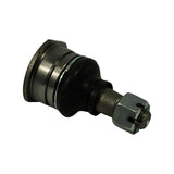 Opposite lateral profile showing flanged mounting plate from slight rear angle, rubber boot, and castle nut on stud.