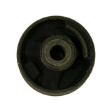 Opposite end-on view: raised rubber flange face with central bore and four radial lobes visible. Minor surface dust present; no cracking or deformation.