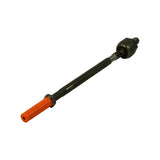 Second diagonal full-length view at slightly different angle; orange cap at lower left, ball housing at upper right. Confirms consistent new-old-stock condition with factory oil coating on steel surfaces.