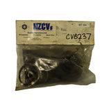 Front of NZCVs branded polybag pack showing printed label with brand name, tagline 'Quality Manufactured Driveaxles CV Joints Boot Kits', Christchurch and Wellington addresses, phone 0800 222 789. BT 159 printed top-right in blue. CVB237 handwritten in black marker. Handwritten 'BMC inner' notation visible below BT 159.