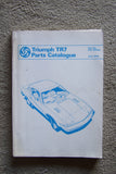 Triumph TR7 Parts Catalogue