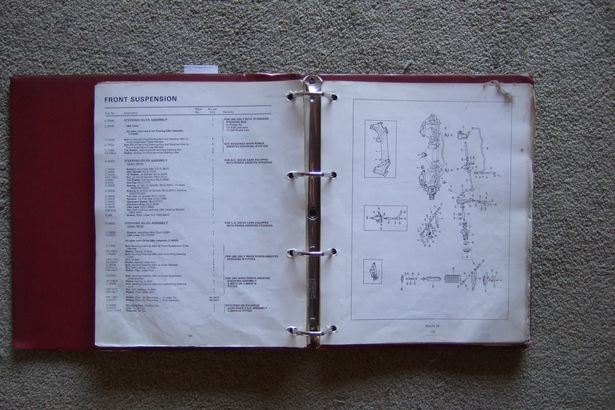 Daimler 2.5L V8 and 250 Saloon Spare Parts Catalogue Nelson Merchants