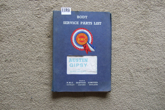 Austin Gipsy G4 M10 and G4 M15 Service Parts Book