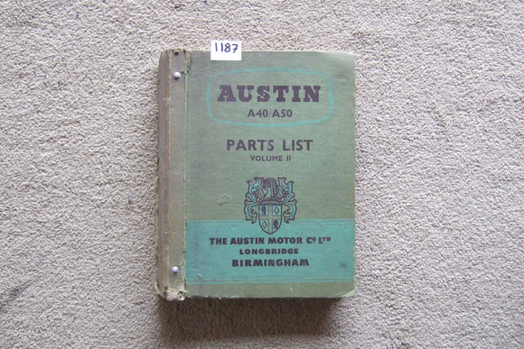 Austin A40 / 50 Parts List Vol.2 Book
