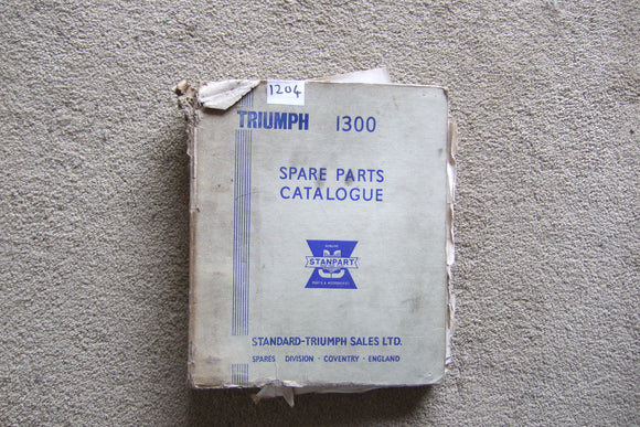 Triumph 1300 Spare Parts Catalogue Book