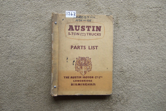 Austin 5 Ton Trucks Series 1 & 2 Parts List