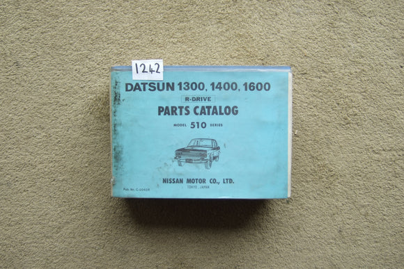 Datsun Model 510 Series 1300, 1400, 1600 R-Drive Parts Catalogue