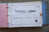 Austin Healey 100 Six (Series BN7 & BT7) Service Parts List