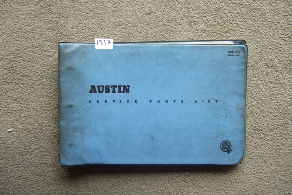 Austin A40 (series A2S6) Service Parts List