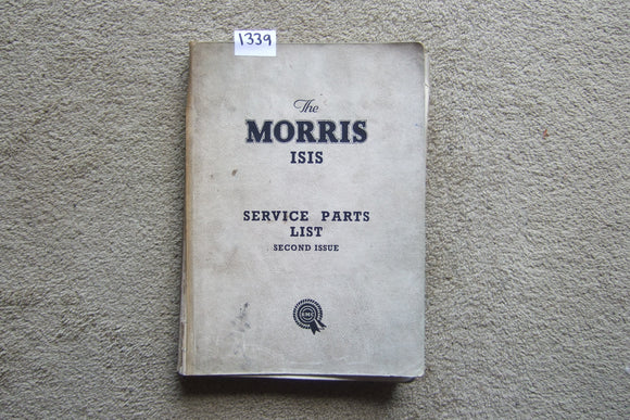 The Morris Isis Service Parts List