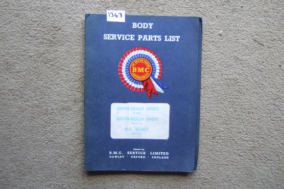 Austin Healey Sprite M.G. Midget Body Service Parts